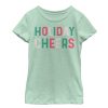Girl_s CHIN UP Christmas Holiday Cheers T-Shirt