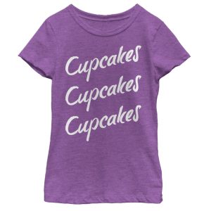 Girl_s CHIN UP Cupcakes Cupcakes Cupcakes T-Shirt