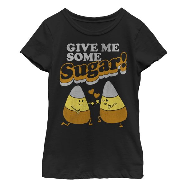 Girl_s CHIN UP Halloween Candy Corn Sugar T-Shirt