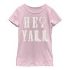 Girl_s CHIN UP Hey Y_All Cowboy Boots T-Shirt