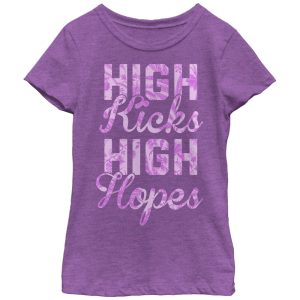 Girl_s CHIN UP High Kicks High Hopes T-Shirt