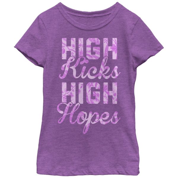 Girl_s CHIN UP High Kicks High Hopes T-Shirt