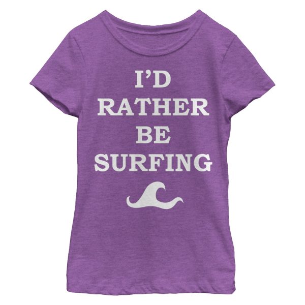 Girl_s CHIN UP I_d Rather be Surfing T-Shirt