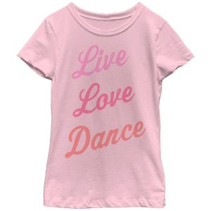 Girl_s CHIN UP Live Love Dance T-Shirt