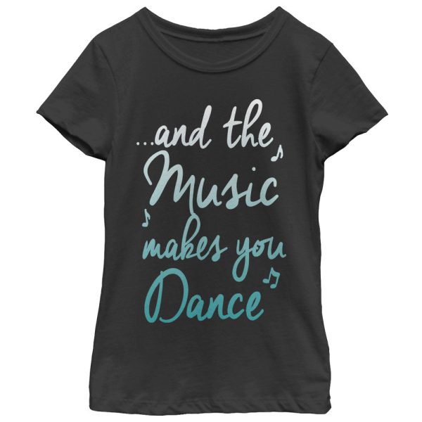 Girl_s CHIN UP Music Makes You Dance T-Shirt