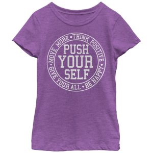 Girl_s CHIN UP Push Yourself T-Shirt