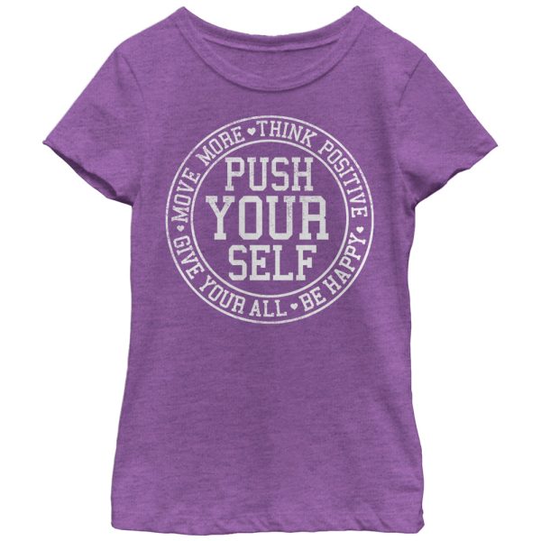 Girl_s CHIN UP Push Yourself T-Shirt