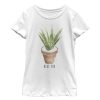 Girl_s CHIN UP Valentine_s Day Aloe You T-Shirt