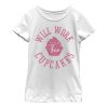 Girl_s CHIN UP Will Work for Cupcakes T-Shirt