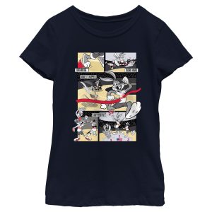 Girl_s Looney Tunes Number One Winner Comic Panels T-Shirt