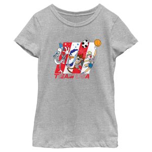 Girl_s Looney Tunes Sports Crew T-Shirt