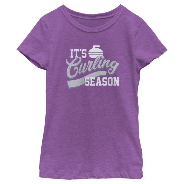 Girl_s Lost Gods It’s Curling Season T-Shirt