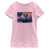 Girl_s Mossy Oak American Flag Landscape Logo T-Shirt