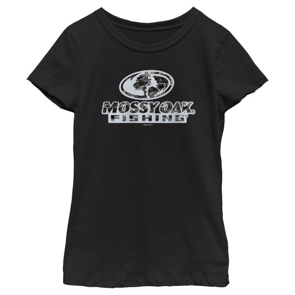 Girl_s Mossy Oak Black Water Bold Logo T-Shirt