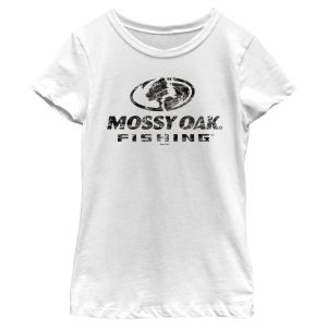 Girl_s Mossy Oak Black Water Fishing Logo T-Shirt