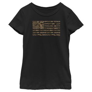 Girl_s Mossy Oak In the Woods Flag T-Shirt