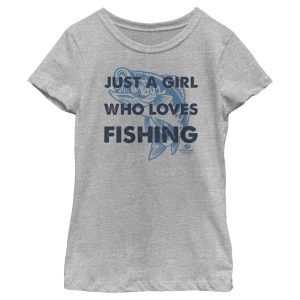 Girl_s Mossy Oak Just a Girl Who Loves Fishing T-Shirt