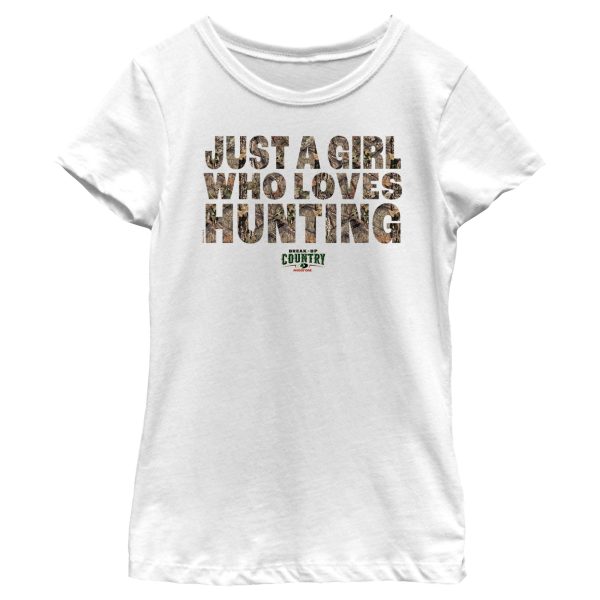 Girl_s Mossy Oak Just a Girl Who Loves Hunting T-Shirt