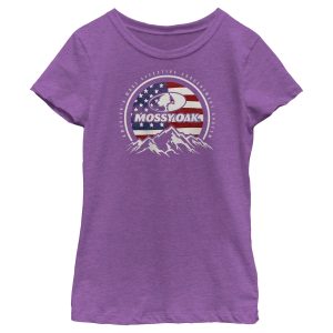 Girl_s Mossy Oak Patriotic Valley Logo T-Shirt