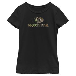 Girl_s Mossy Oak Tree Filled Logo T-Shirt