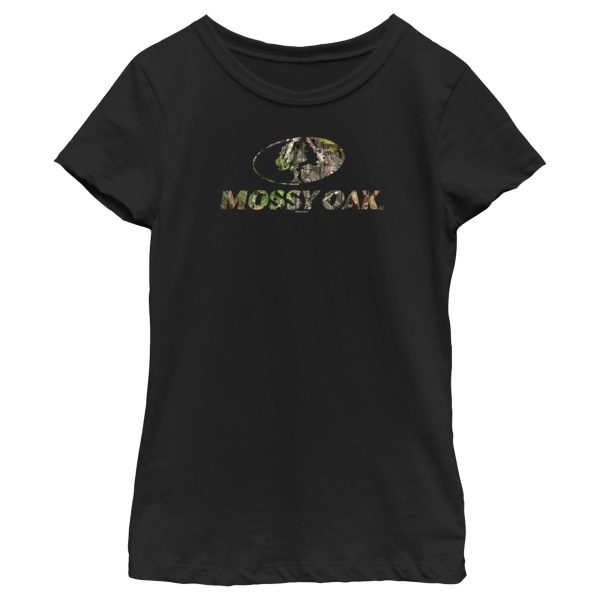 Girl_s Mossy Oak Tree Filled Logo T-Shirt