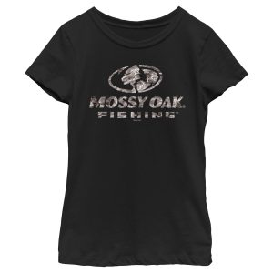 Girl_s Mossy Oak Water Fishing Logo T-Shirt