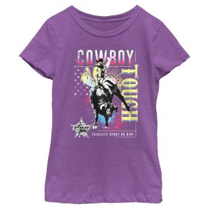 Girl_s Professional Bull Riders Cowboy Tough Colorful T-Shirt