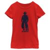 Girl_s Professional Bull Riders Distressed Cowboy Silhouette T-Shirt