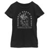 Girl_s Professional Bull Riders Toughest Sport on Dirt Black and White T-Shirt