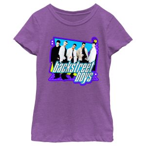 Girl’s Backstreet Boys Band 90s Pop Grid T-Shirt