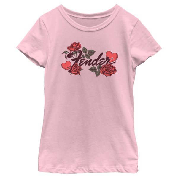 Girl’s Fender Valentine Hearts and Roses T-Shirt