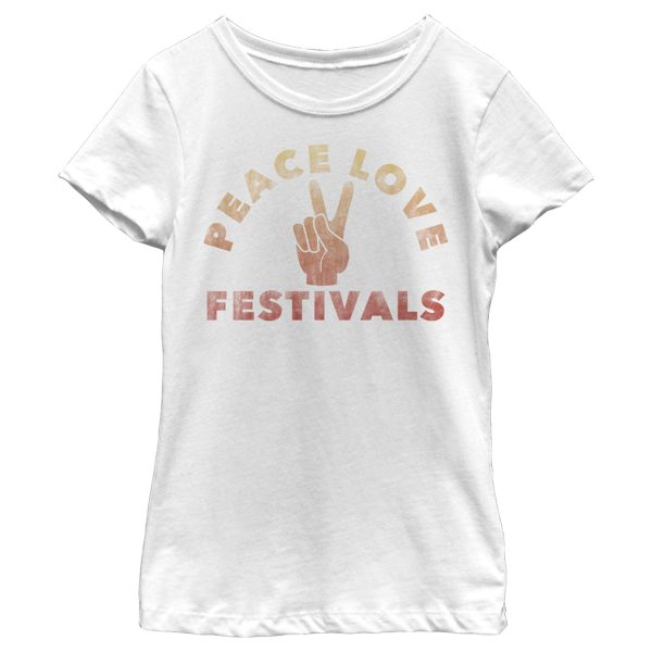 Girl’s Lost Gods Peace Love Festivals T-Shirt