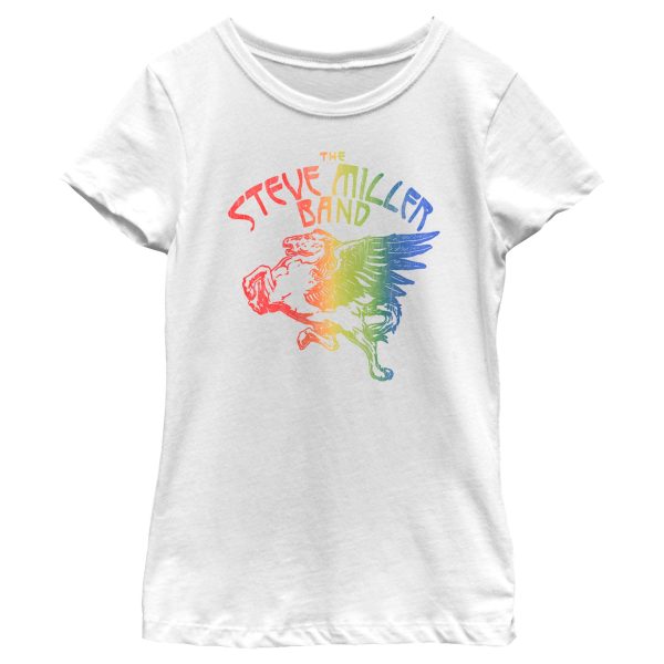 Girl’s Steve Miller Band Rainbow Pegasus Logo T-Shirt