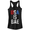 Junior_s CHIN UP 4th of July USA is BAE Racerback Tank Top