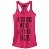Junior_s CHIN UP After This Getting Tacos Racerback Tank Top