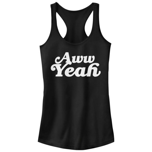 Junior_s CHIN UP Aw Yeah Racerback Tank Top