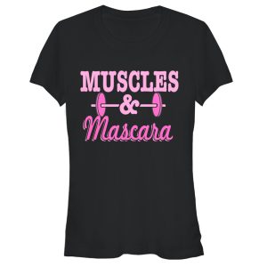 Junior_s CHIN UP Barbell Muscles and Mascara T-Shirt