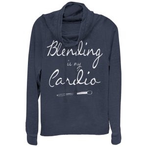 Junior_s CHIN UP Blending is Cardio Cowl Neck Sweatshirt