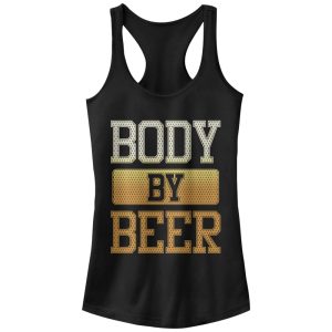 Junior_s CHIN UP Body By Beer Racerback Tank Top