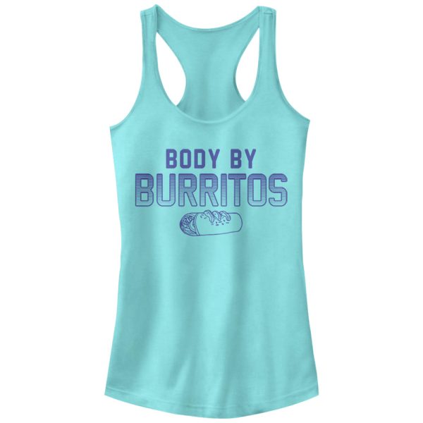 Junior_s CHIN UP Body By Burritos Racerback Tank Top