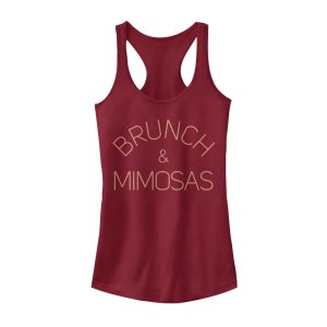 Junior_s CHIN UP Brunch and Mimosas Racerback Tank Top