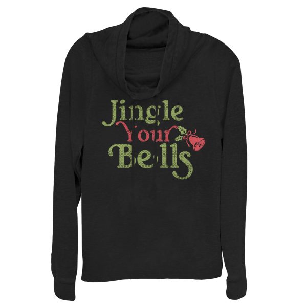 Junior_s CHIN UP Christmas Jingle Your Bells Cowl Neck Sweatshirt