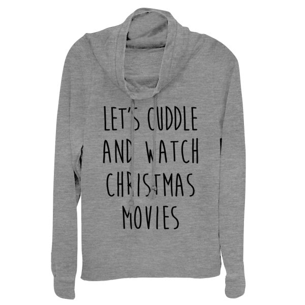 Junior_s CHIN UP Christmas Movies and Cuddle Cowl Neck Sweatshirt