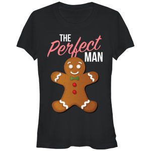 Junior_s CHIN UP Christmas Perfect Gingerbread Man T-Shirt