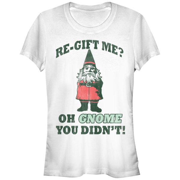 Junior_s CHIN UP Christmas Re-Gift Gnome T-Shirt