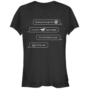 Junior_s CHIN UP Christmas Text Messages T-Shirt