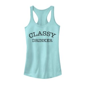 Junior_s CHIN UP Classy Drinker Racerback Tank Top