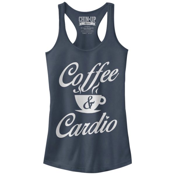 Junior_s CHIN UP Coffee and Cardio Racerback Tank Top