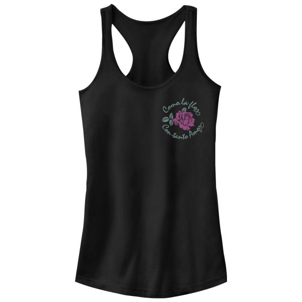 Junior_s CHIN UP Como La Flor Racerback Tank Top