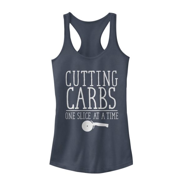 Junior_s CHIN UP Cutting Pizza Carbs Racerback Tank Top